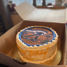 a birthday cake in a box