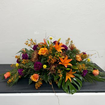 The Bearded Iris - Funeral Casket Spray - Florists Near Me - Sarcoxie, Missouri The Bearded Iris - Funeral Casket Spray - Florists Near Me - Sarcoxie, Missouri