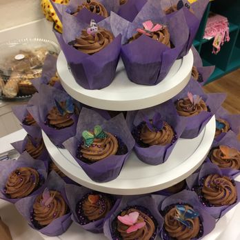 Luisa's Catering - Birthday cupcakes with edible butterflies - Caterers Near Me