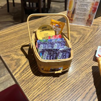 Mimi's Cafe - Jelly, peanut butter, honey basket - Breakfast & Brunch Near Me - Corona, California