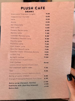 Menu photo 4 Plush Cafe and Bar Toronto, ON
