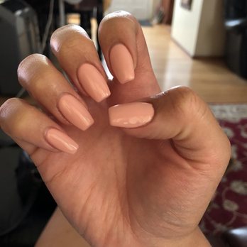 VS Nail Lounge - These nails were in a gel color 615. Beautiful color. Karen did these. - Nail Salons Near Me - Whittier, California
