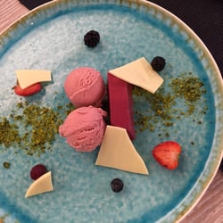 Avocado  Restaurant & Wine - Blackberry pannacotta :)