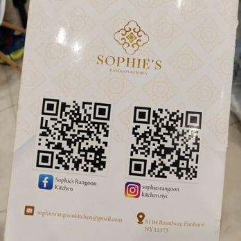 Sophie’s Rangoon Kitchen - Menu - Burmese Near Me - Elmhurst, New York Sophie’s Rangoon Kitchen - Menu - Burmese Near Me - Elmhurst, New York