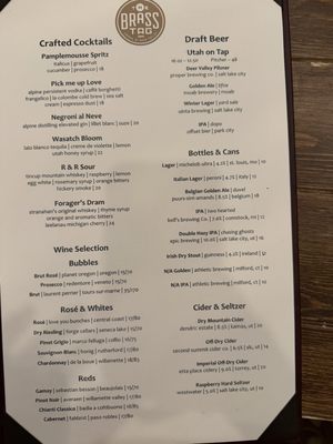 Menu photo 2 The Brass Tag Park City, UT Menu photo 2 The Brass Tag Park City, UT