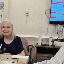 Masconomet Healthcare Center - Last time we spent together before he went mass general. Playing bingo at facility.
