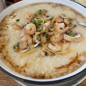 Darla Cafe  - JK, rice porridge with shrimp and mushrooms, Bloody Mary not included - Asian Fusion Near Me - Saratoga, California