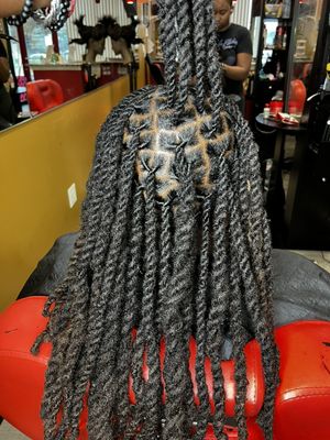 Locs Retwist And Style $110+ - Wash Included
Locs past the shoulders is an additional $10 for all loc services Locs Retwist And Style $110+ - Wash Included
Locs past the shoulders is an additional $10 for all loc services