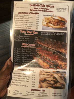 Menu photo 4 Bullpen Ribs & BBQ Atlanta, GA Menu photo 4 Bullpen Ribs & BBQ Atlanta, GA