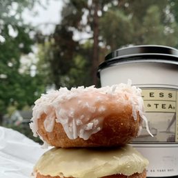Niles Donuts just a country block from the train tracks! Coconut and Green Tea Cake Donuts! Cheap! Fresh!