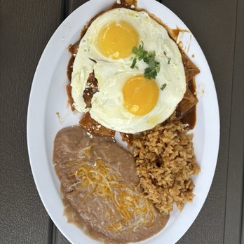 Casa Mayoral Restaurant - Chilaquiles Plate (red salsa) - Mexican Near Me - Carson, California Casa Mayoral Restaurant - Chilaquiles Plate (red salsa) - Mexican Near Me - Carson, California