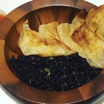 Purple Carrot - CORN & "CRAB" DUMPLINGS w BLACK FRIED RICE - Food Delivery Services Near Me - Needham, Massachusetts