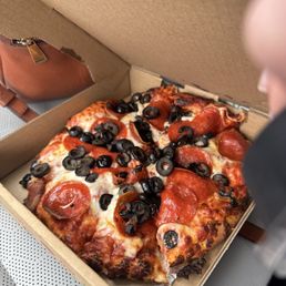 Lunch special. Way bigger then your typical personal pizza size Lunch special. Way bigger then your typical personal pizza size