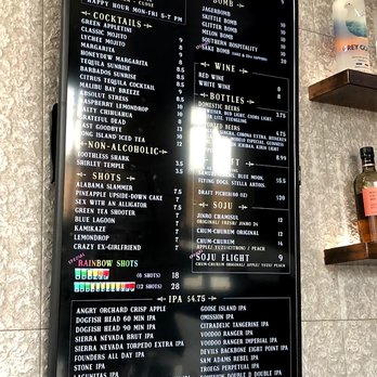 The Spot - Bar menu! Sorry for the glare. - Taiwanese Near Me - Rockville, Maryland The Spot - Bar menu! Sorry for the glare. - Taiwanese Near Me - Rockville, Maryland
