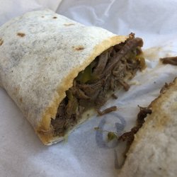 Johnny's Burritos - Machaca No Egg Burrito