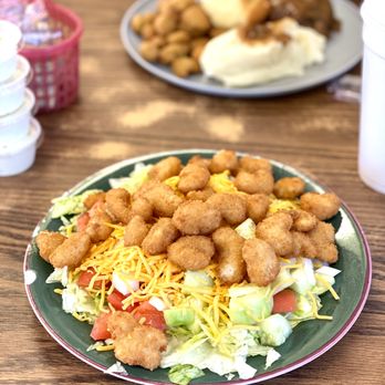 Friendly G's - Salad with Fried Shrimp - American Near Me - Georgiana, Alabama Friendly G's - Salad with Fried Shrimp - American Near Me - Georgiana, Alabama