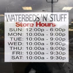 Waterbeds 'n' Stuff - Store hours for Waterbeds 'n' Stuff Soldano