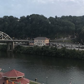 Laury's Restaurant - View of the restaurant, from my hotel across the river. - Steakhouses Near Me - Charleston, West Virginia