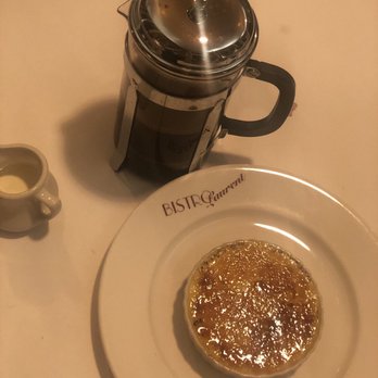 BL Brasserie - Creme Brule with French press. - French Near Me - Paso Robles, California