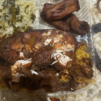 Africaribbean Taste - Dried king fish with fricassee sauce. Ugh!! - Caribbean Near Me - Fort Washington, Maryland Africaribbean Taste - Dried king fish with fricassee sauce. Ugh!! - Caribbean Near Me - Fort Washington, Maryland