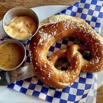 Elliott Bay Brewing - Lake City - Umm, warm pretzel! Beer-cheese dip &... I forget the other one but both were good! - American Near Me - Seattle, Washington Elliott Bay Brewing - Lake City - Umm, warm pretzel! Beer-cheese dip &... I forget the other one but both were good! - American Near Me - Seattle, Washington