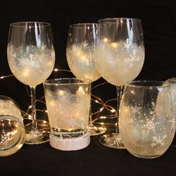Iridescent Snowflakes! One of our favorite holiday designs