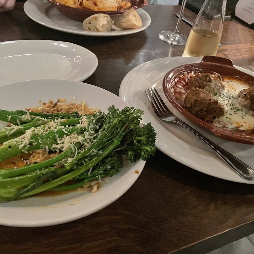 Pastini - Broccolini. Baked Baked Italian Meatballs - Italian Near Me - Eugene, Oregon Pastini - Broccolini. Baked Baked Italian Meatballs - Italian Near Me - Eugene, Oregon