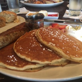Murphy's - Buttermilk pancakes and chicken sausage - American Near Me - Atlanta, Georgia Murphy's - Buttermilk pancakes and chicken sausage - American Near Me - Atlanta, Georgia