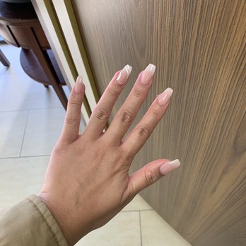Lively Nails - Nude coffin nails by Ha - Nail Salons Near Me - San Diego, California Lively Nails - Nude coffin nails by Ha - Nail Salons Near Me - San Diego, California