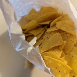 Complimentary chips and salsa Complimentary chips and salsa