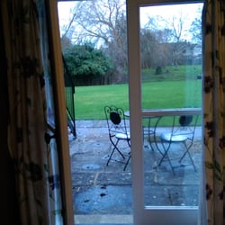 River Garden B&B - Patio outside the room (it's January, so it's wet, but it'd be lovely in summer)