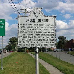 Historical Marker For the Battle of Spencer's Ordinary - Historical marker denoting Green Spring