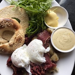 My breakfast and flat white