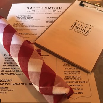 Salt + Smoke - Linen Napkin & Menu's - Barbeque Near Me - St. Louis, Missouri Salt + Smoke - Linen Napkin & Menu's - Barbeque Near Me - St. Louis, Missouri