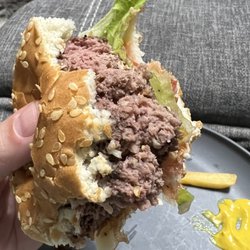 Homemade elk burger