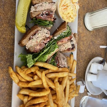 Colony Diner & Restaurant - Tuna Salad Club and Giant portion of fries. - Diners Near Me - Wallingford, Connecticut Colony Diner & Restaurant - Tuna Salad Club and Giant portion of fries. - Diners Near Me - Wallingford, Connecticut