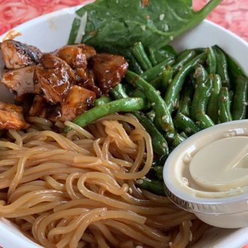 Fresh Kitchen - 4 bowl with white ginger sauce - New American Near Me - Orlando, Florida