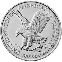 Raleigh Gold Coin Dealers - American Silver Eagle coin new type 2 design, 1 oz .999 fine silver bullion we buy and sell