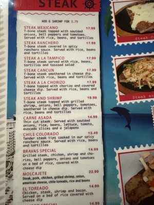 Menu photo 2 Cancun Mexican Warrensburg, MO