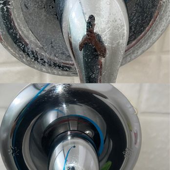 The Cleaning Sponge - Before and After water spot removed. - Home Cleaning Near Me The Cleaning Sponge - Before and After water spot removed. - Home Cleaning Near Me