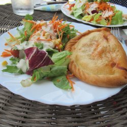 Mercadona - empanada and salad from Mercadona