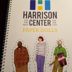 Holiday Pop-Up Shop at Harrison Center - More of a behind the scenes look at the artists than a real paper doll book