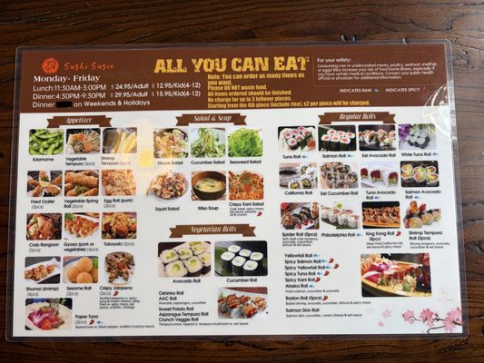 Menu photo 7 Sushi Susie Deerfield, IL Menu photo 7 Sushi Susie Deerfield, IL