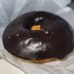 L&L Donuts - My complimentary donut choice today was a Vanilla Cake with Chocolate Glaze.