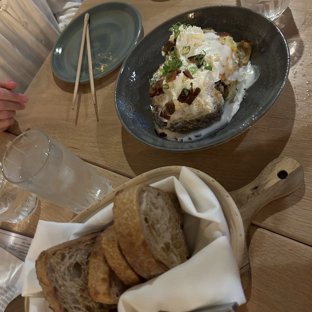 FIN Sushi & Sake - Sourdough bread and twice baked potato - Sushi Bars Near Me - Laguna Beach, California FIN Sushi & Sake - Sourdough bread and twice baked potato - Sushi Bars Near Me - Laguna Beach, California