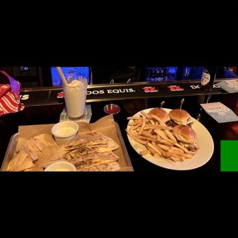 Lucky Strike Honolulu - Chicken quesadillas with sour cream and fries and burgers - Arcades Near Me - Honolulu, Hawaii Lucky Strike Honolulu - Chicken quesadillas with sour cream and fries and burgers - Arcades Near Me - Honolulu, Hawaii