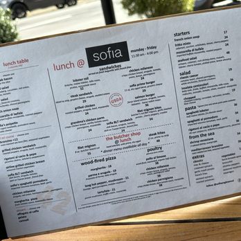 Sofia - Lunch Menu - Steakhouses Near Me - Englewood, New Jersey Sofia - Lunch Menu - Steakhouses Near Me - Englewood, New Jersey
