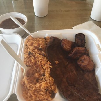 Senor Big Ed - Bistec empanezado and arroz con gandules y platano maduro - Latin American Near Me - Cypress, California Senor Big Ed - Bistec empanezado and arroz con gandules y platano maduro - Latin American Near Me - Cypress, California