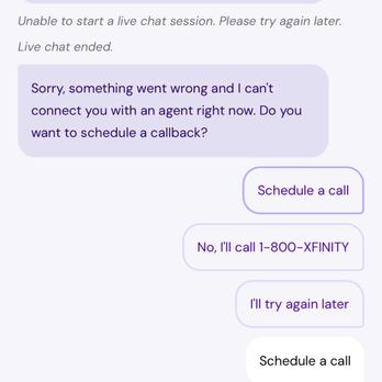 Xfinity - An example of hitting a wall with the Xfinity assistant. - Mobile Phones Near Me - Fort Collins, Colorado