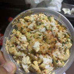 Kay’s Citrine Soul Food - Seafood pasta salad